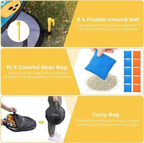 img 2 attached to 🕳️ Cornhole Board Holes Portable Ground Carrier