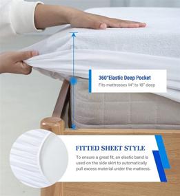 img 1 attached to Mattress Protector Waterproof Noiseless Breathable