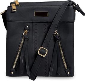 img 4 attached to 👜 Stylish and Practical Multi-Pocket Crossbody Bags for Women - Lightweight and Vegan Leather Handbags with Tassel