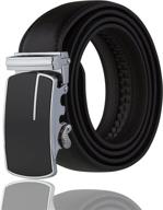 👔 stylish and durable: imperial ratchet leather dress black men's belts - must-have accessories logo