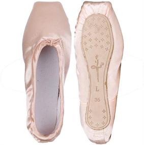 img 4 attached to 🩰 Canvas Professional Pointe Ballet Dance Shoes for Girls