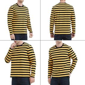 img 3 attached to 👕 Stylish Men's Crewneck T-Shirt: Long Sleeve Pullover for Comfort and Style