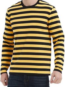 img 4 attached to 👕 Stylish Men's Crewneck T-Shirt: Long Sleeve Pullover for Comfort and Style