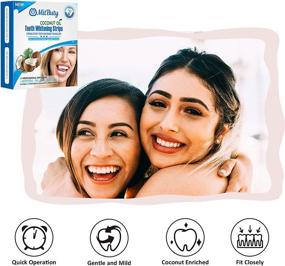 img 2 attached to MegaWhite Teeth Whitening Strips - 42 Non-Slip White Strips with Natural Coconut Oil for Safe, Professional-Grade Tooth Whitening - 21 Home Treatments