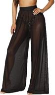 ruewey swimsuit elastic palazzo trousers: perfect women's clothing for swimsuit & cover ups logo