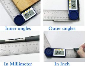 img 3 attached to Suncala Stainless Steel Digital Protractor with Advanced Functionality