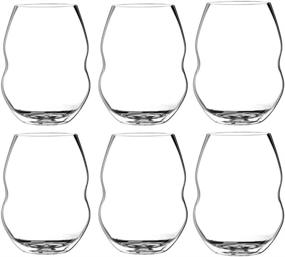 img 4 attached to Riedel Swirl Stemless Red Wine Glass Set - 🍷 Enhance Your Wine Experience with this Set of 6 Glasses