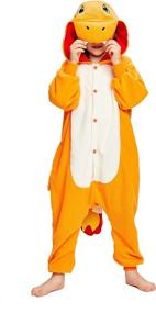 img 4 attached to NEWCOSPLAY Charmander Christmas Sleepwear Jumpsuit