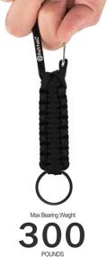 img 1 attached to 🔑 Multi-functional REHTAEL Paracord Keychain with Carabiner: Perfect for Securing Keys and Knives during Camping and Hiking