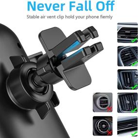 img 3 attached to 📱 Universal Car Phone Mount Holder with Adjustable Clip for Samsung Galaxy A52 A32 A42 5G/S21 S20 Plus Ultra A12 A72 A82 A51 A71 A02S A11 A21 A50 A10 S10 S10E S10+ & Pixel 4A 5 3A XL - Air Vent Cradle