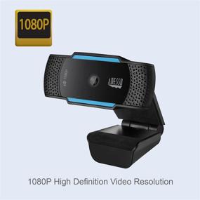 img 2 attached to 💻 High-definition USB Webcam with Dual Microphone: Adesso CyberTrack H5 - Ultra-Clear Auto Focus & 1080p HD Resolution