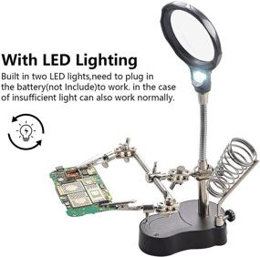 img 2 attached to 🔬 Mlogiroa Soldering Magnifying Magnifier Miniatures: Precision-enhancing Optics for Ultra-accurate Work