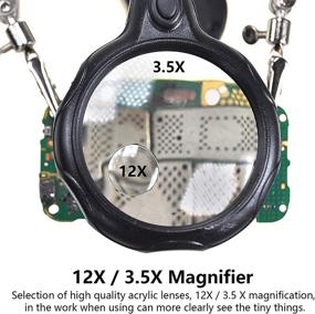 img 3 attached to 🔬 Mlogiroa Soldering Magnifying Magnifier Miniatures: Precision-enhancing Optics for Ultra-accurate Work