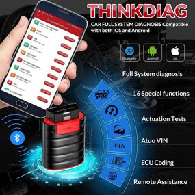 img 3 attached to 🔧 Thinkdiag - Advanced Bluetooth OBD2 Scanner for iPhone & Android: OE-Level Diagnostics, ECU Coding, Bi-Directional Scan, 16+ Service Functions, 1 Year Free Software