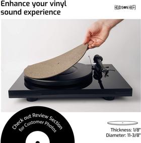 img 2 attached to 🔘 CORKERY Cork and Rubber Turntable Platter Mat - 1.8" - Premium Audiophile Slipmat