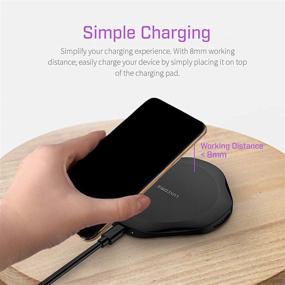 img 1 attached to 🔌 LUXCOMS Wireless Charger - Qi-Certified 15W Max Charging Pad for iPhone 11 Pro Max/XS MAX/XR/XS/8 Plus, Galaxy Note 10 Plus/S10/S10 Plus/S10E - No AC Adapter Included