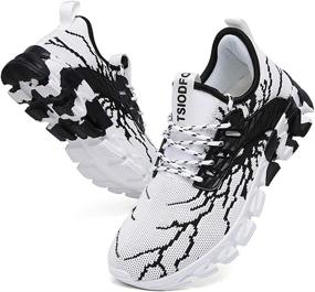 img 4 attached to Suke Men's Walking and Running Shoes/Sneakers - Optimal Footwear for Fitness and Athletics