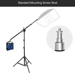img 3 attached to 📸 LimoStudio 78-Inch Studio Lighting Reflector Arm Stand Holder Boom Arm, Light Stand, Sandbags Saddlebag, Adapter Clamp for Connecting Boom Arm to Stand - AGG812