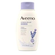 aveeno успокаивающий гель для душа от стресса: успокаивающие овсянки, лаванда, ромашка, гипоаллергенный, без красителей, упаковка из 2 шт. логотип