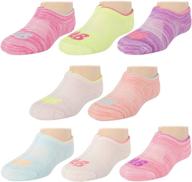 🧦 no show invisible liner socks for girls by new balance - 8 pack logo