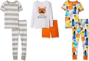 img 4 attached to 🦖 Набор детской одежды Spotted Zebra для мальчиков - 6 предметов, коллекция Dinoland в узком крое.