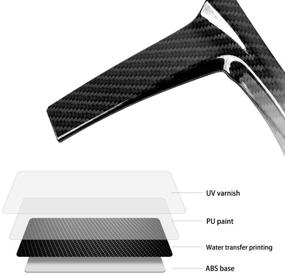 img 2 attached to 🏎️ Premium ABS Carbon Fiber Style Gear Panel Trim for Honda Civic 10th Gen - Automatic Transmission Models (2016-2021)