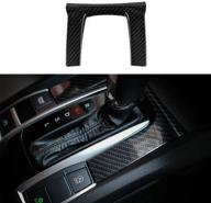 🏎️ premium abs carbon fiber style gear panel trim for honda civic 10th gen - automatic transmission models (2016-2021) logo