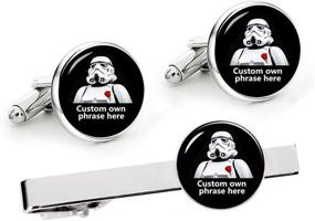 img 3 attached to 🤵 Personalized Wedding Cufflinks by Kooer - Customized Jewelry for Your Big Day