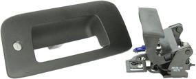 img 3 attached to 🔑 Bolt 5922987: Genuine Factory Tailgate Handle for Silverado & Sierra Lock Cylinder, Black