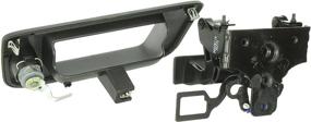 img 2 attached to 🔑 Bolt 5922987: Genuine Factory Tailgate Handle for Silverado & Sierra Lock Cylinder, Black