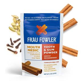 img 3 attached to 🦷 Discover the Power of Frau Fowler MOUTH MEDIC Tooth Powder – Your Ultimate Solution for Botanically Clean, Teeth Whitening, Remineralizing, and Sensitive Teeth Treatment (2 oz / 6+ Week Supply)