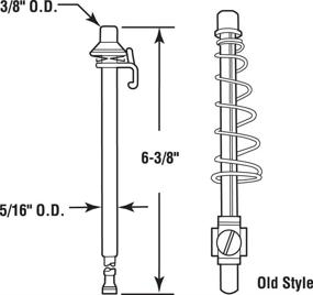 img 1 attached to Prime-Line Products N 6637: 3/8-Inch Steel Top Pivot Pin for Top-Notch Performance