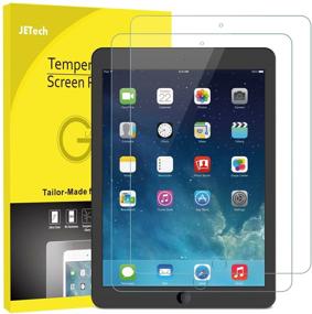 img 4 attached to JETech Tempered Glass Screen Protector for iPad (9.7-Inch, 2018/2017 Model, 6th/5th Generation), iPad Air 1, iPad Air 2, iPad Pro 9.7-Inch - 2-Pack