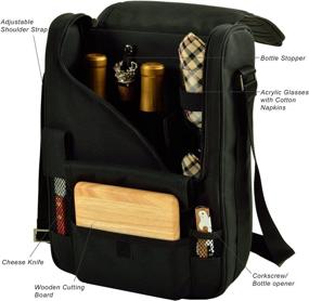 img 1 attached to USA-Made Picnic at Ascot Insulated Wine and Cheese Cooler Bag: Premium Design and Quality