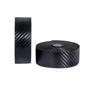 🚴 carbon fiber pu bike handlebar tape - enhanced black cycling bar wraps for road bikes logo