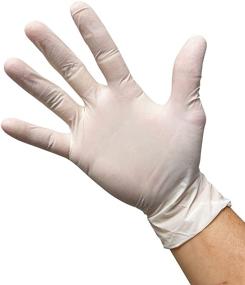 img 3 attached to 🧤 KingSeal Latex Gloves, Powder-Free, 4 mil Thickness for Non-Medical Applications - Available in 1 or 4 Box Bundle or 10 Box Master Case