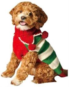 img 1 attached to 🎄 X-Small Chilly Dog Christmas Elf Sweater for Dogs