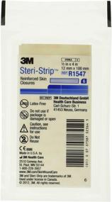 img 1 attached to 🩹 3M Steri-Strip Reinforced Skin Closures - 0.5" x 4" - 10 Pack of 6 Strip Envelope (60 Strips)