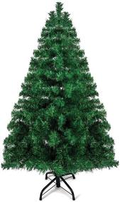 img 2 attached to 🌲 Premium 4 Ft Christmas Tree - Artificial Canadian Fir with 320 Tips, Full Bodied and Easy to Assemble - Ideal for Small Spaces - Metal Stand Included
