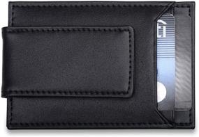 img 2 attached to 💳 Streamlined Mens Credit Card Holder with Secure Money Clip