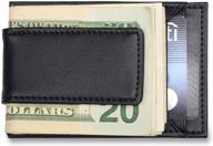 💳 streamlined mens credit card holder with secure money clip logo