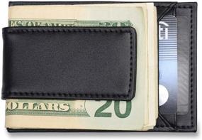 img 4 attached to 💳 Streamlined Mens Credit Card Holder with Secure Money Clip