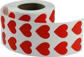 img 2 attached to ❤️ Valentine's Day Crafting & Scrapbooking Red Heart Stickers - 1/2 Inch, Pack of 1,000 Adhesive Stickers