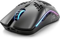 🖱️ glorious model o wireless - renewed rgb gaming mouse (matte black) logo