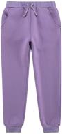 🎀 stylish and cozy: unacoo winter velvet casual purple girls' clothing logo