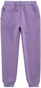 img 4 attached to 🎀 Stylish and Cozy: UNACOO Winter Velvet Casual Purple Girls' Clothing