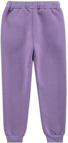 img 3 attached to 🎀 Stylish and Cozy: UNACOO Winter Velvet Casual Purple Girls' Clothing