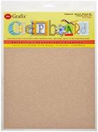 grafix medium weight acid-free chipboard sheets, pack of 6 – ideal for 3d embellishments in crafts, cards, mixed media, home décor – 8.5 x 11 inches logo