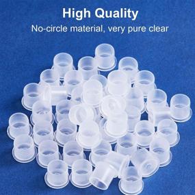 img 3 attached to 🖌️ 350Pcs Tattoo Ink Caps, Disposable Tattoo Ink Cups with Base - Large/Medium/Small Sizes, Premium Tattoo Cups for Tattooing, Tattoo Supplies and Equipment