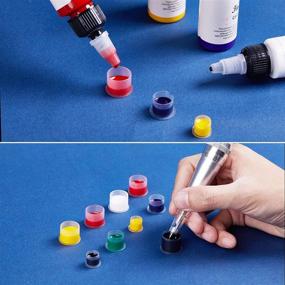 img 1 attached to 🖌️ 350Pcs Tattoo Ink Caps, Disposable Tattoo Ink Cups with Base - Large/Medium/Small Sizes, Premium Tattoo Cups for Tattooing, Tattoo Supplies and Equipment